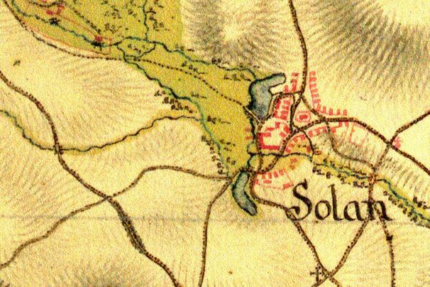 Karte aus dem Jahr 1771