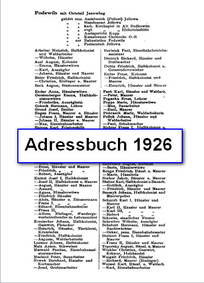 Adressbuch 1926